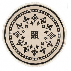 Dekoracyjny dywan w stylu boho z frędzlami Ø 90 cm