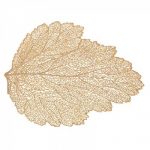 Zestaw podkładek w kształcie złotego liścia x4