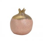 Wazon ceramiczny „Granat” pozłacany różowy