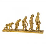 Dekoracyjna figura „Human Evolution” w kolorze złotym