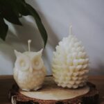 Naturalna świeca Sowa z wosku palmowego